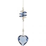 C450 Crystal Heart Suncatchers - blue