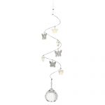 C314SP Crystal Spiral Mobiles - Pewter Charms - ab-2 - butterfly-3