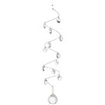 C314 Crystal Spiral Mobiles - Large - clear-3 - heart-3