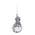 C370 Pewter Charm Crystals - owl