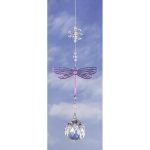 C715 3D Printed Dragonfly Suncatchers - pink-blue